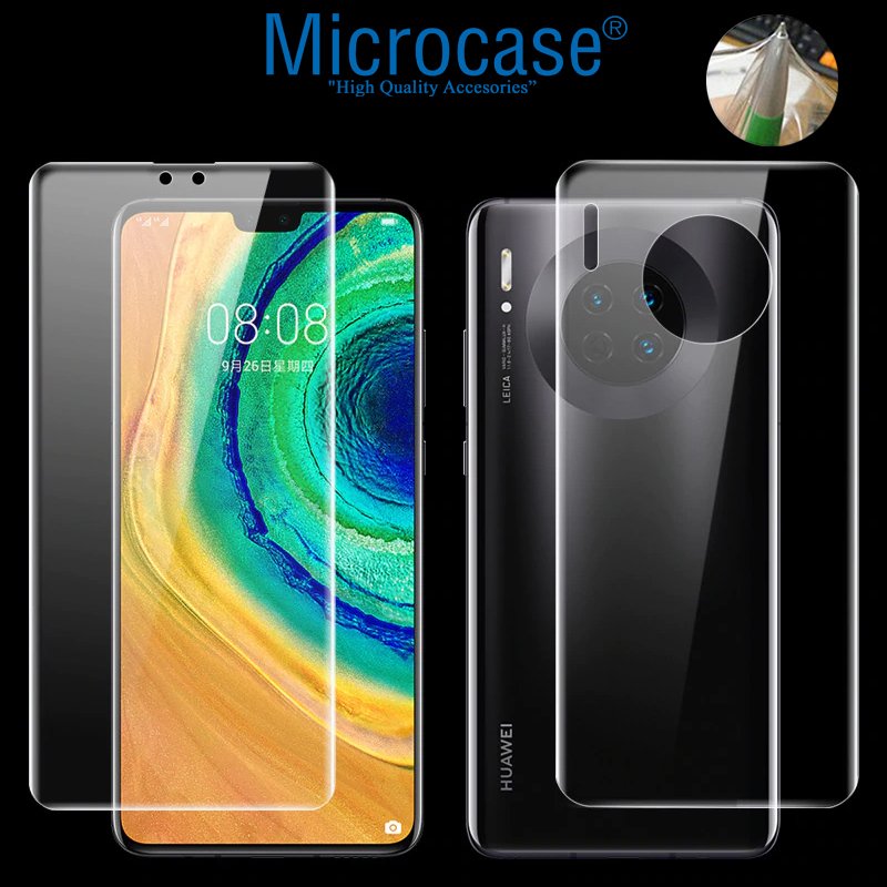 Microcase Huawei Mate 30 Full Ön Arka Kaplama Koruma Filmi