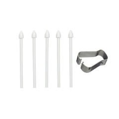 Microcase Galaxy S Pen Dokunmatik Kalem ile Uyumlu Yedek Uç 5 Adet SPen Tips + Takma Aparatı AL4464
