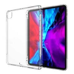 Microcase iPad Pro 12.9'' M2 2022 Kalem Koymalı Silikon Kılıf - Şeffaf AL3306
