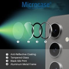 Microcase Samsung Galaxy S24 FE Kamera Camı Lens Koruyucu Halka Set - AL8114
