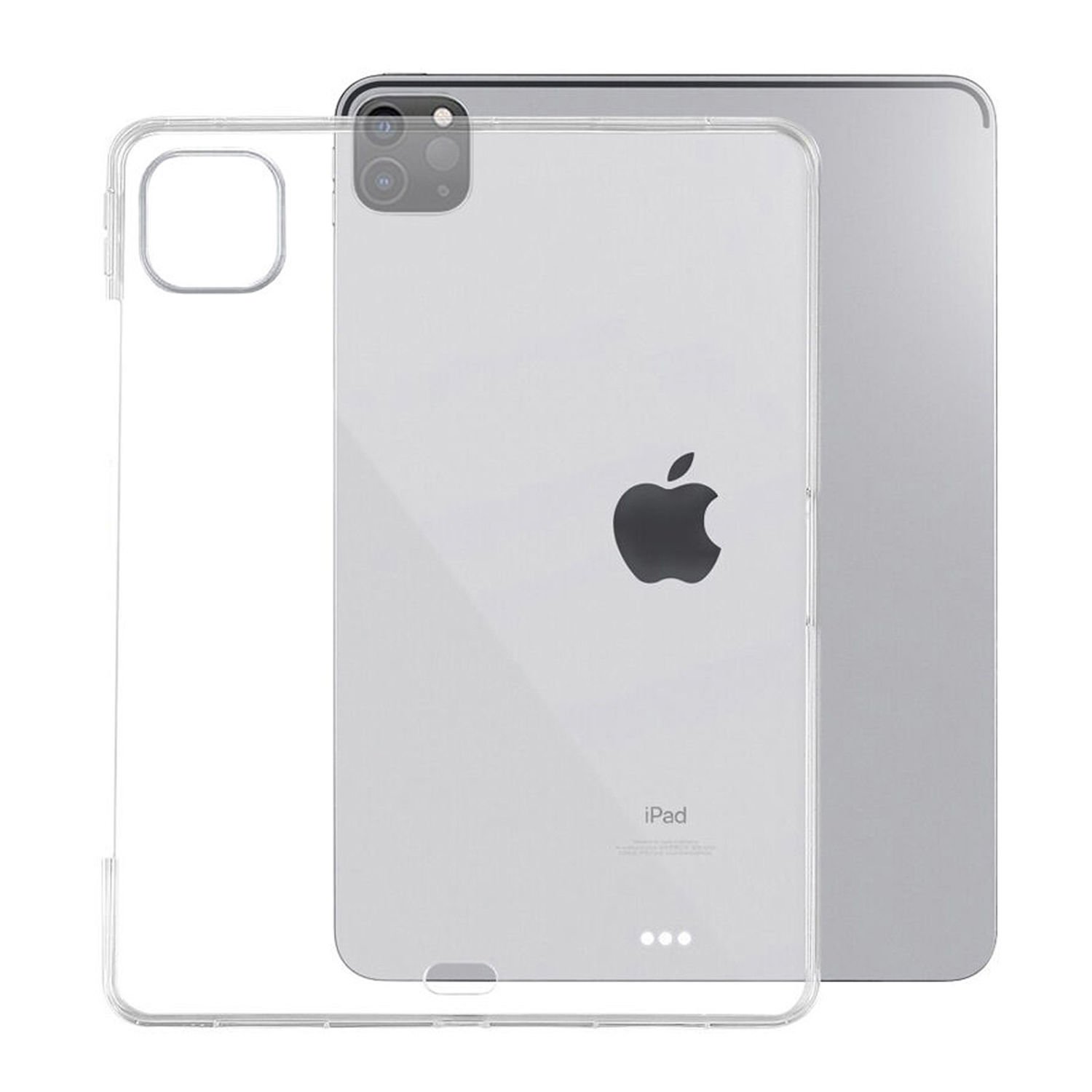 Microcase iPad Pro 12.9'' 2022 M2 Kablosuz Şarj Uyumlu Silikon Tpu Soft Kılıf - Şeffaf AL3307