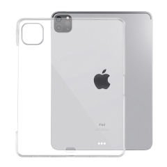 Microcase iPad Pro 12.9'' 2022 M2 Kablosuz Şarj Uyumlu Silikon Tpu Soft Kılıf - Şeffaf AL3307