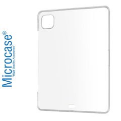Microcase iPad Pro 12.9'' 2022 M2 Kablosuz Şarj Uyumlu Silikon Tpu Soft Kılıf - Şeffaf AL3307
