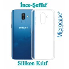 Microcase Samsung Galaxy J8 İnce Silikon Kılıf + Ekran Koruma