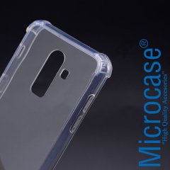 Microcase Samsung Galaxy J8 İnce Silikon Kılıf + Ekran Koruma