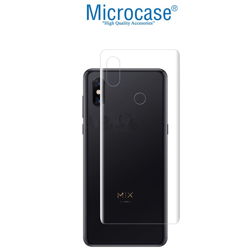 Microcase Xiaomi Mi Mix 3 Full Arka Kaplama TPU Soft Koruma Filmi
