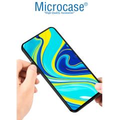 Microcase Xiaomi Redmi Note 10 Lite Fabrik Serisi Kumaş ve Deri Desen Kılıf - Siyah