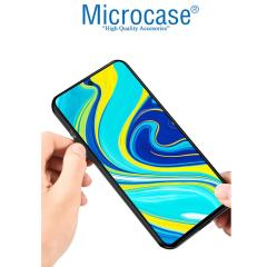 Microcase Xiaomi Redmi Note 10 Lite Fabrik Serisi Kumaş ve Deri Desen Kılıf - Gri