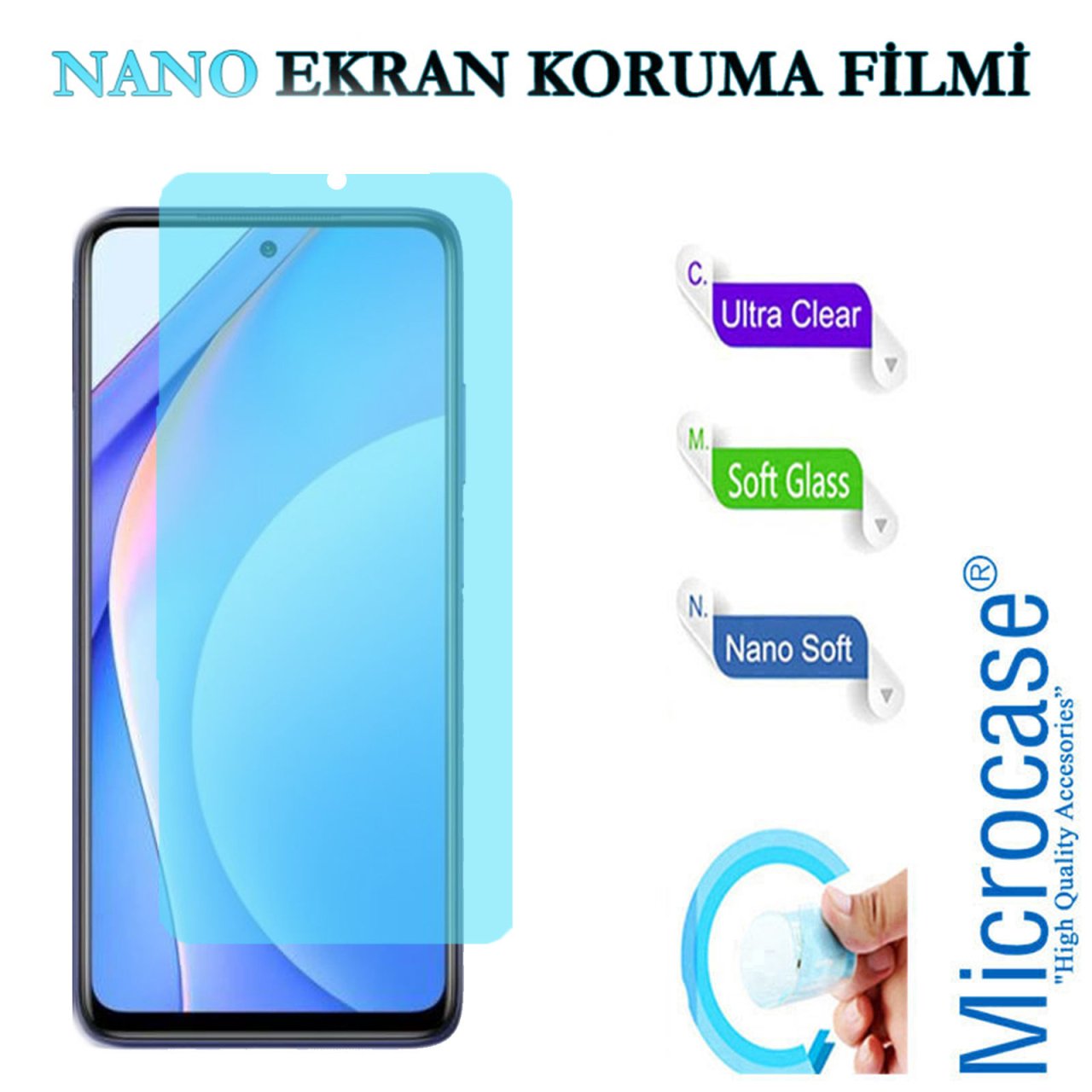 Xiaomi Mi 10T Lite Nano Esnek Ekran Koruma Filmi