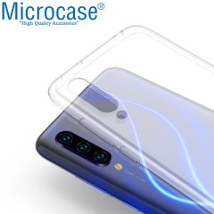 Microcase Xiaomi Mi A3 - Mi CC9e Ultra İnce 0.2 mm Soft Silikon Kılıf + Tempered Glass Cam Koruma (SEÇENEKLİ)