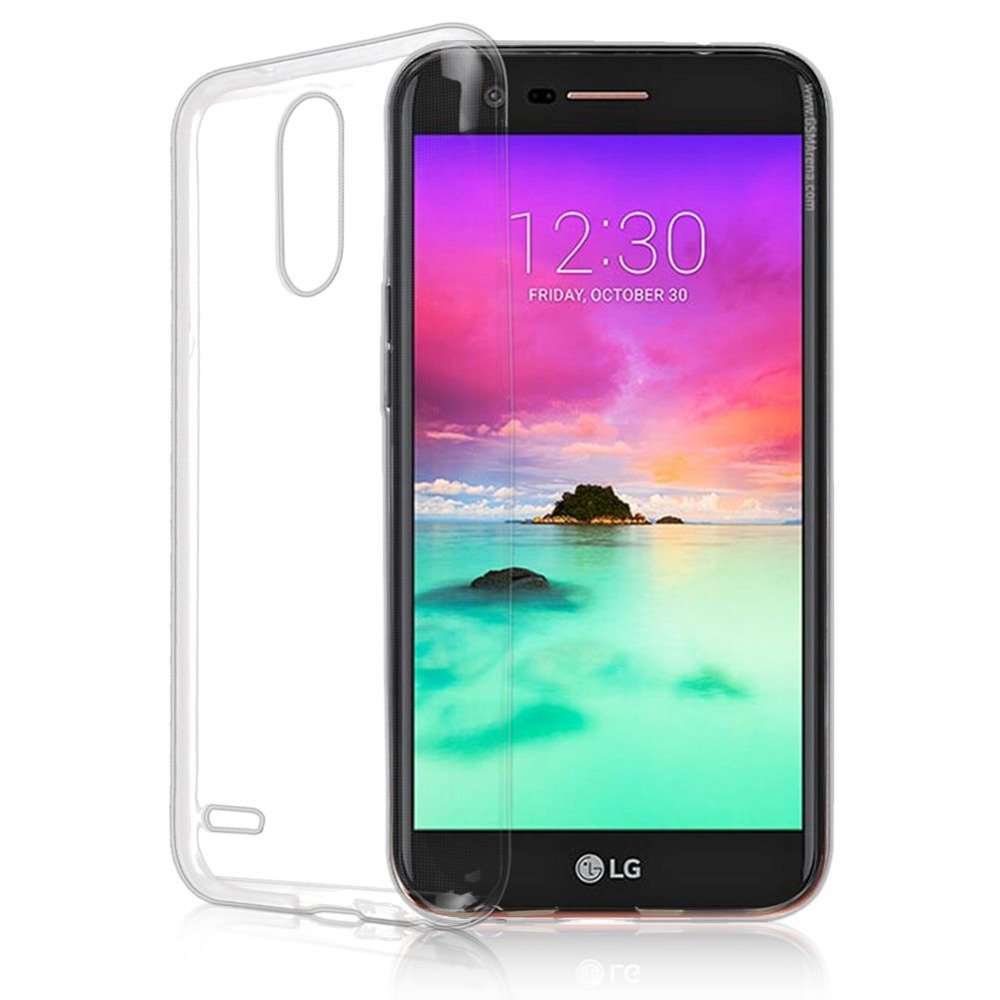 LG K10 2017 Ultra İnce Silikon Kılıf + Tempered Glass