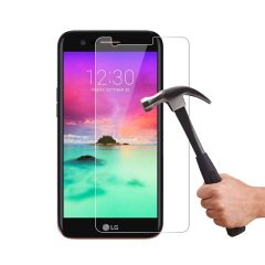 LG K10 2017 Ultra İnce Silikon Kılıf + Tempered Glass