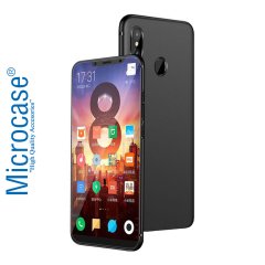 Xiaomi Mi 8 Elektrocase Silikon Kılıf + Tam Kaplayan Cam