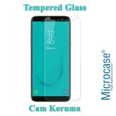 Microcase Samsung J6 Brushed Carbon Fiber Silikon + Ekran Koruma