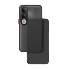 Microcase Vivo V50 Lite London Serisi Darbeye Dayanıklı Kılıf - Siyah AL3415