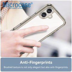 Microcase Iphone 16 Shield Serisi Darbeye Dayanıklı Yarı Esnek Plastik Tpu Kılıf - AL8100