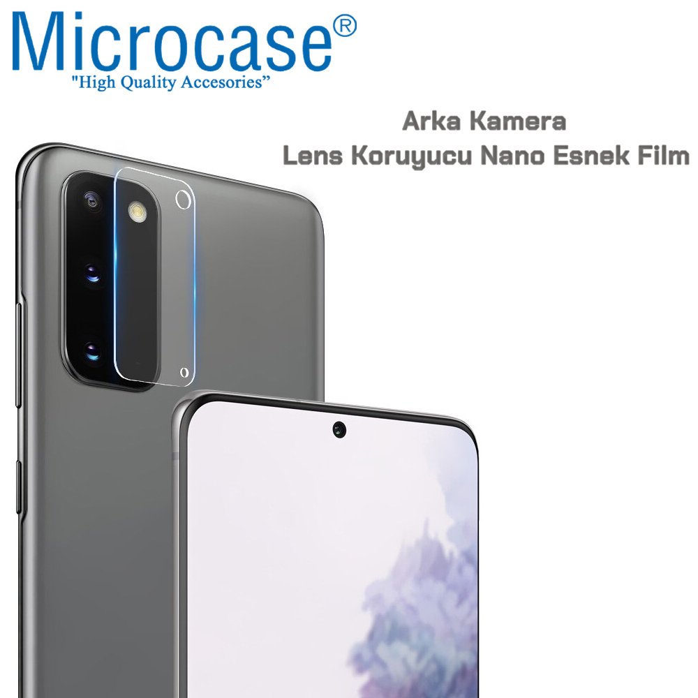Microcase Samsung Galaxy S20 Kamera Camı Lens Koruyucu Nano Esnek Film