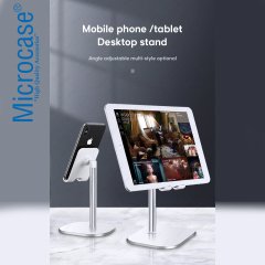 Microcase Masaüstü Standlı Telefon ve Tablet Tutucu - Gümüş Renk - AL2536