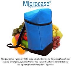 Microcase 15 LT Buzluklu Termos Çanta Piknik Kamp Soğuk Sıcak Isı Yalıtımlı Yiyecek Taşıma Sırt Çantası AL4451