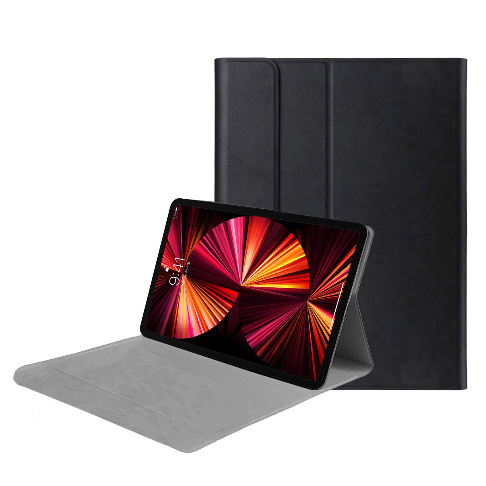 Microcase iPad Pro 12.9 2022 M2 ile Uyumlu Sleeve Serisi Mıknatıs Kapak Standlı Kılıf - Siyah AL3319