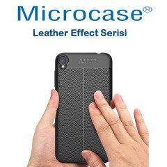 Zenfone Live ZB501KL Leather Efect Silikon Kılıf + Cam(Seçenekli)