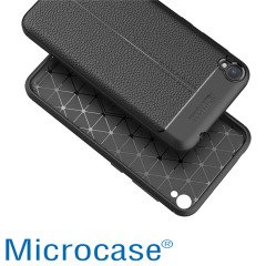 Zenfone Live ZB501KL Leather Efect Silikon Kılıf + Cam(Seçenekli)