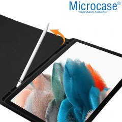 Microcase Samsung Galaxy Tab A8 X200 10.5 2021 Sleeve Serisi Kalem Koymalı Standlı Kılıf - SL2