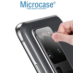 Microcase Samsung Galaxy S20 Ultra Kamera Camı Lens Koruyucu Nano Esnek Film