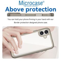 Microcase Iphone 16 Plus Shield Serisi Darbeye Dayanıklı Yarı Esnek Plastik Tpu Kılıf - AL8100