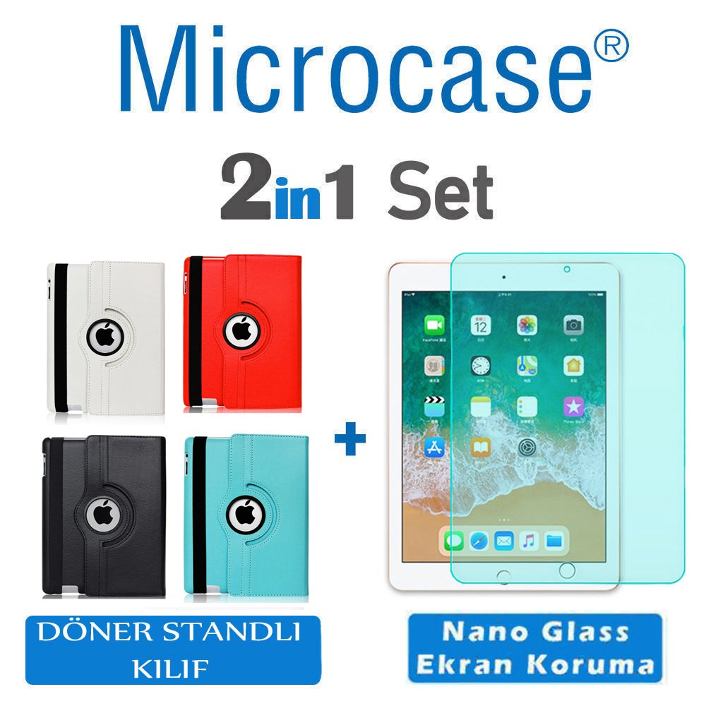iPad Air 3.Nesil 10.5 2019 Döner Standlı Kılıf + NANO (SEÇ)
