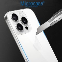 Microcase IPhone 16 Pro   Arka Kapak Için Tempered Glass Cam Koruma - AL3270