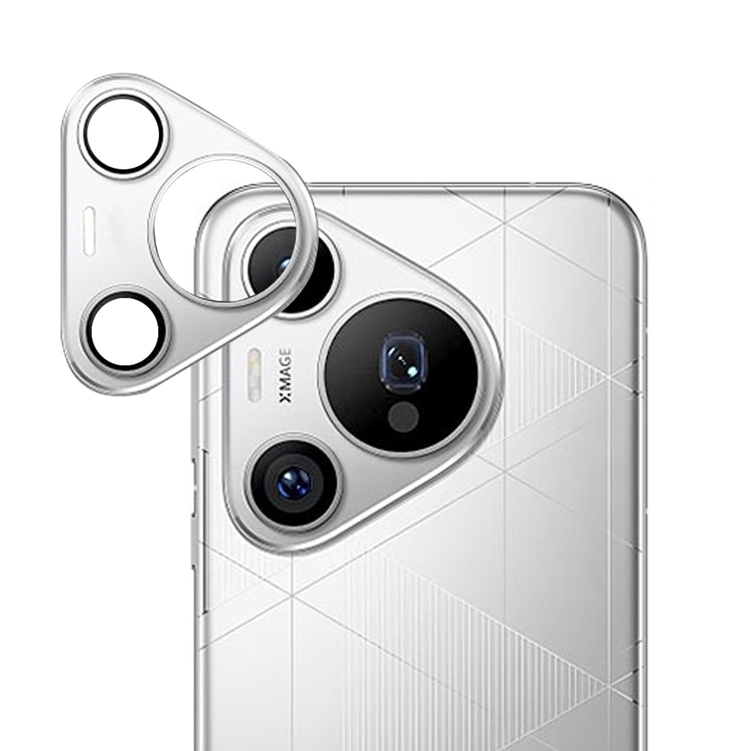 Microcase Huawei Pura 70 Uyumlu Kamera Lens Koruma Halkası - Kapalı Tasarım -Siyah AL3401