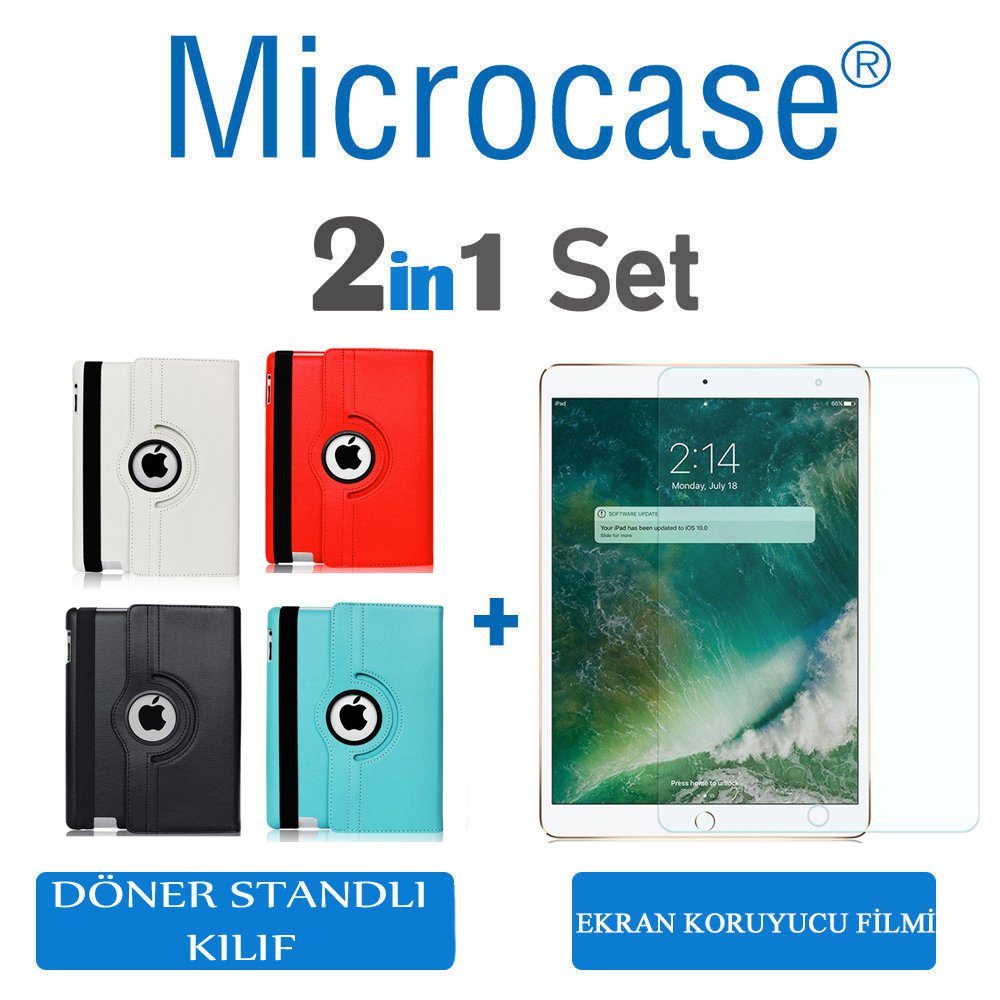 iPad Air 3.Nesil 10.5 2019 Döner Standlı Kılıf + FİLM (SEÇ)