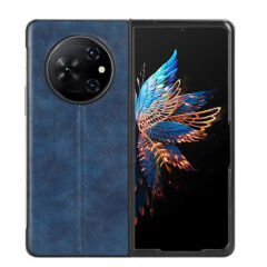Microcase Tecno Phantom V Fold  Deri Desenli Plastik Koruma Kılıf-AL4225