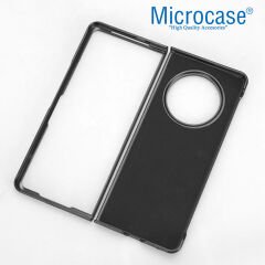 Microcase Tecno Phantom V Fold  Deri Desenli Plastik Koruma Kılıf-AL4225