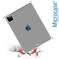 Microcase iPad Pro 4.Nesil 12.9 inch 2020 Kablosuz Şarj Uyumlu Silikon Tpu Soft Kılıf - Şeffaf