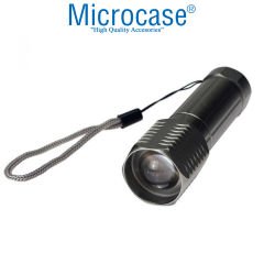 Microcase Pilli Cep ve El Feneri Avcılık Kamp Zoomlu LED Lamba - AL3595