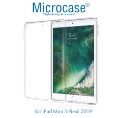 iPad Mini 5.Nesil 2019 Silikon Kılıf Şeffaf + Ekran Koruma