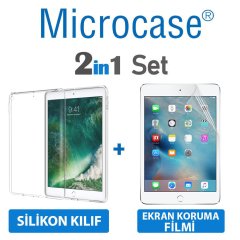 iPad Mini 5.Nesil 2019 Silikon Kılıf Şeffaf + Ekran Koruma