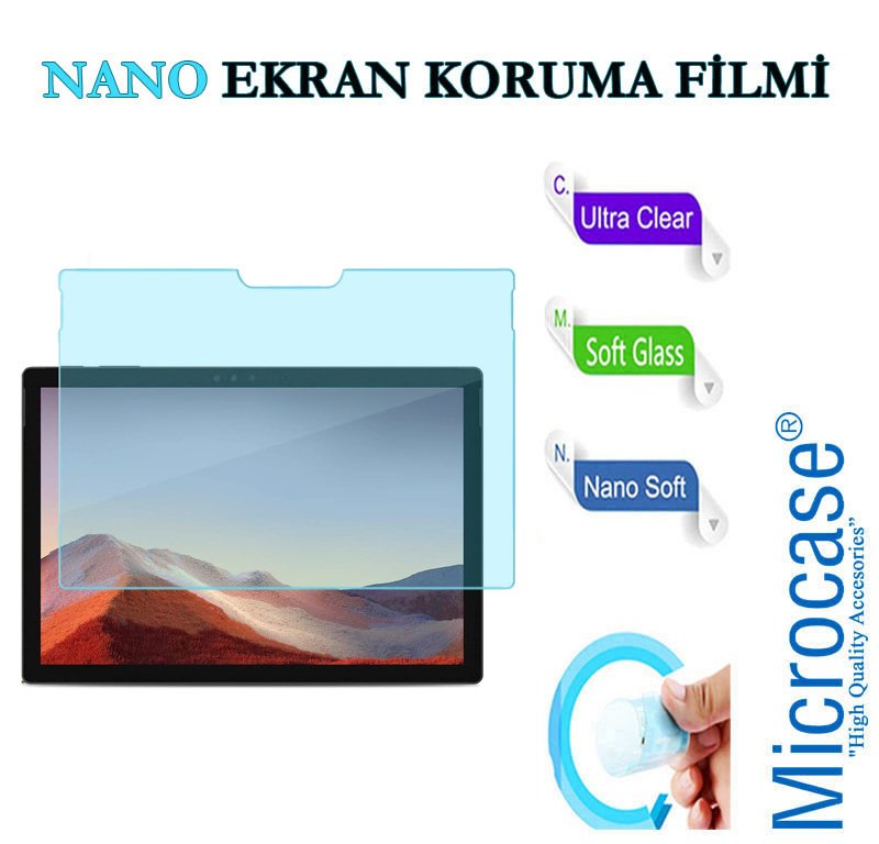 Microcase Microsoft Surface Pro 7 12.3 inch Nano Esnek Ekran Koruma Filmi