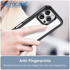 Microcase Iphone 16 Pro Shield Serisi Darbeye Dayanıklı Yarı Esnek Plastik Tpu Kılıf - AL8100