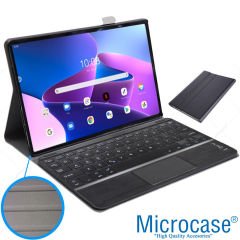 Microcase Lenovo Tab M10 TB328FU 10.1 inch / T328 Touchpad Bluetooth Klavye +  Standlı Kılıf - BKK2