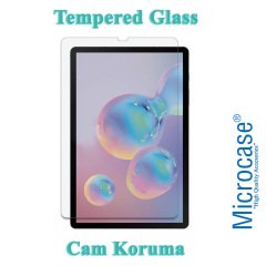 Microcase Samsung Galaxy Tab S6 T860 Tablet Tempered Glass Cam Koruma