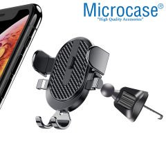 Microcase 360 Derece Dönebilir Araç İçi Izgaralıktan Metal Kelepçeli Telefon Tutucu - AL3733