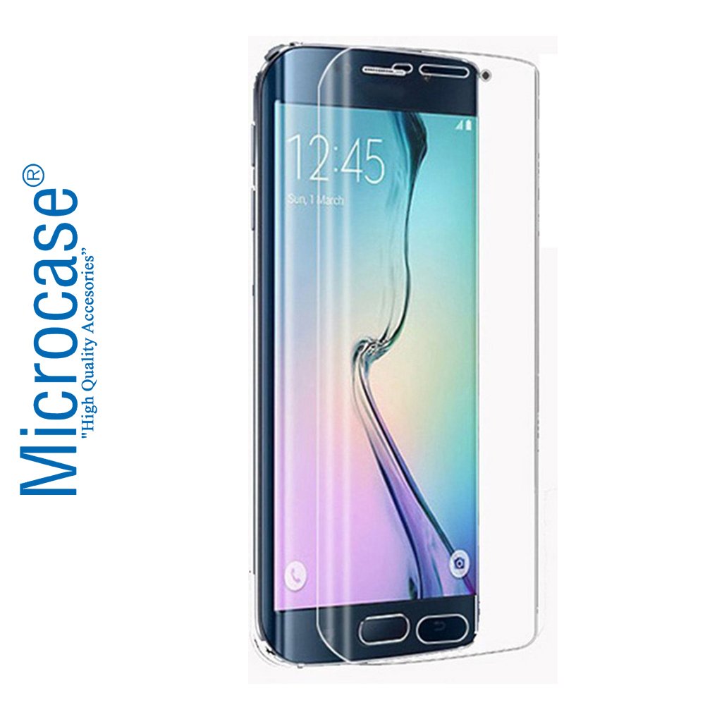 Microcase Samsung Galaxy S6 Edge Full Ön Kaplama TPU Koruma Filmi