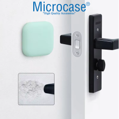Microcase Darbe Önleyici Yapışkanlı Silikon Kapı Kolu Stoperi Tamponu Yuvarlak Tasarım - AL5003 1 Adet