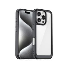 Microcase Iphone 16 ProMax Shield Serisi Darbeye Dayanıklı Yarı Esnek Plastik Tpu Kılıf - AL8100