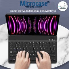 Microcase iPad Pro 11 2022 M2 Tablet Bluetooth Klavyeli Standlı Kılıf - BKK4