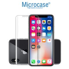 Microcase iPhone XS Full Ön Kaplama TPU Soft Koruma Filmi