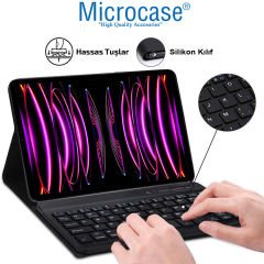 Microcase iPad Air 5. Nesil 10.9 inch Tablet Bluetooth Klavyeli Standlı Kılıf - BKK4